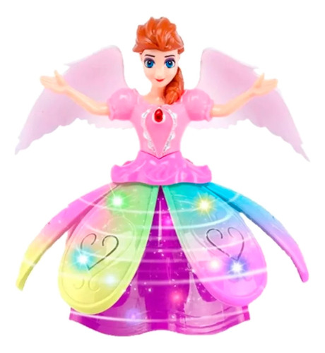 Muñeca Princesa Interactiva Baila Luces Sonidos Giratoria