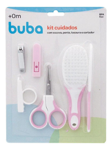 Kit Higiene Cuidados Para O Bebê Rosa Buba