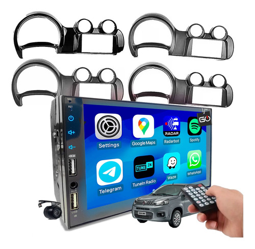 Multimidia Mp5 Uno Vivace Way Carplay Android Auto Via Cabo