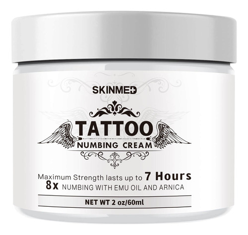 Crema Anestesica Para Tatuajes (2.0 Fl Oz/2.0 Oz), 6 Horas D