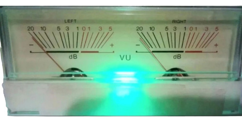 Vumetro Doble Analógico Con Luz. Medidas 120mm X 55mm X 14mm