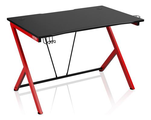 Escritorio Gamer Nitro Concepts - D12 - Negro Y Rojo