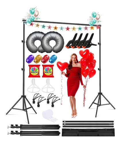 Professional Backdrop Stand For Parties, Softtime Adjustable