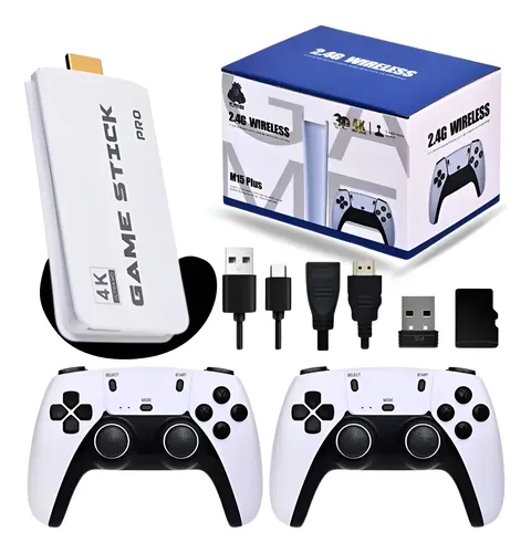 Console Retro Game Project M15 HDMI 4K Controles Sem Fio 20 Mil J...
