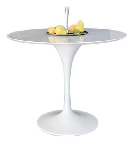 Mesa De Jantar Saarinen Tulipa 90cm Mármore Espirito Santo