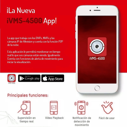 Imagen 2 de 5 de Kit Cctv Dvr 8 Canales - 4 Cámaras Hd 720p Hikvision 1 Tb