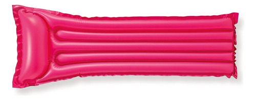 Colchon Intex Inflable Salvavidas Alberca 59703 Full Color Rosa