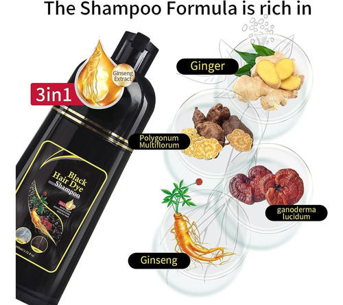 . Hair Color Shampoo, Hair Dye Shampoo For Gray Hair, Hair