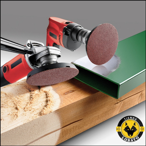 Set 10 Lijas Kwb 115mm 120 Granos Amoladora Madera Acero