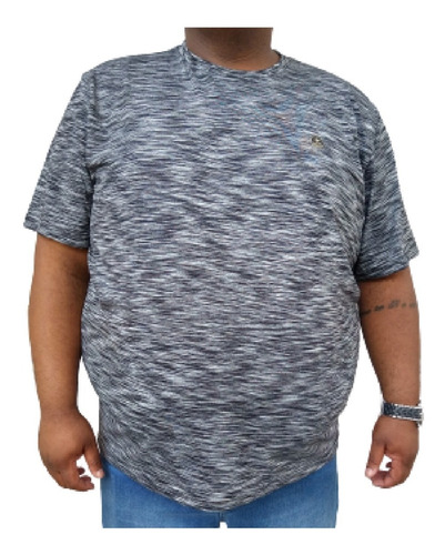 Camiseta Camisa  Masculina Okdok Mescla Plus Size Grande 