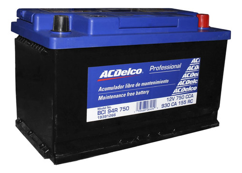Acdelco: 19391266 19390161 19390162 19391267 94r 750 Amp