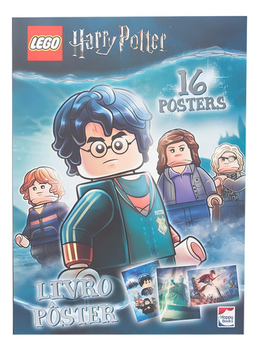 LEGO Harry Potter: Livro Pôster, de Lego. Editorial Happy Books Editora Ltda., capa mole em português, 2019