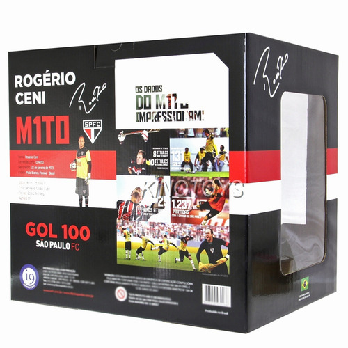 Estátua Rogério Ceni 1/6 São Paulo Spfc 100º Gol (34cm)