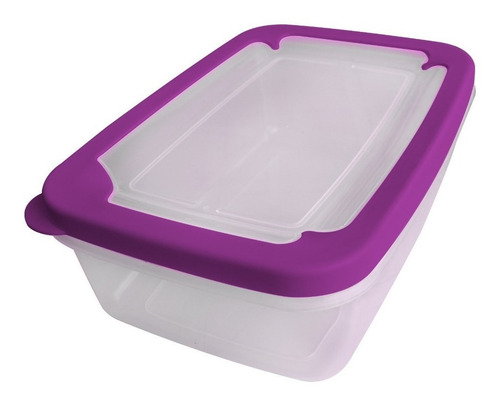 Set De 5 Recipientes Herméticos De 1.6 L Práctico Sellador