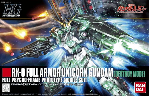 Gundam Unicorn Full Armor Des Hg Kit High Grade 1/144 Gunpla