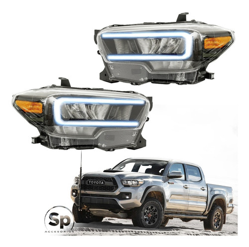 Imagen 1 de 5 de Faros Principales Full Led Toyota Tacoma 2016 - 2022
