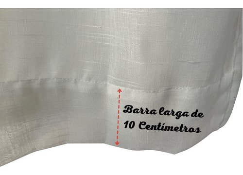 Cortina Microfibra Com Linho 2,80x2,80 Varão
