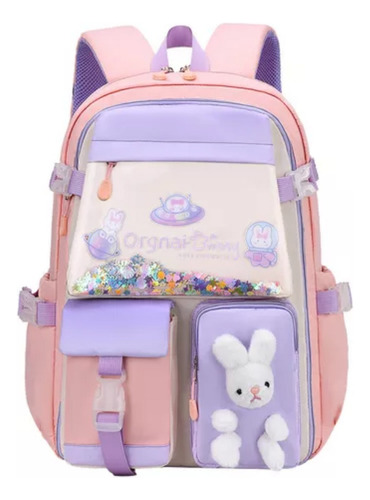 Mochila Escolar Kawaii Juvenil Con Gran Capacidad