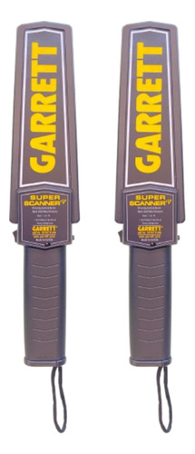 Kit 2 Detector De Metales Garret Super V, Seguridad Negro