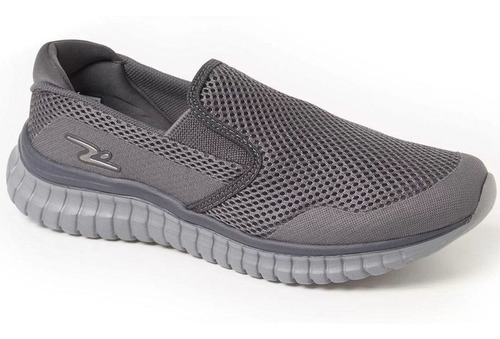 Imagem 1 de 5 de Adrun Tênis Iate Masculino Slip On Ultraconforto 8617m Cinza