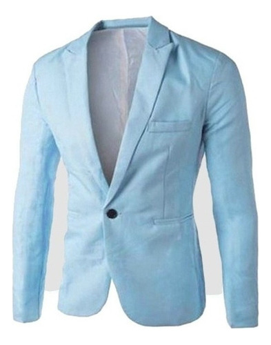 Blazer Informal De Manga Larga For Hombre, Chaqueta [u]