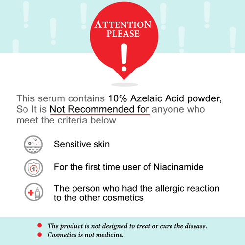 Sérum Facial Cos De Baha Ácido Azelaico 10% Con Niacinamida