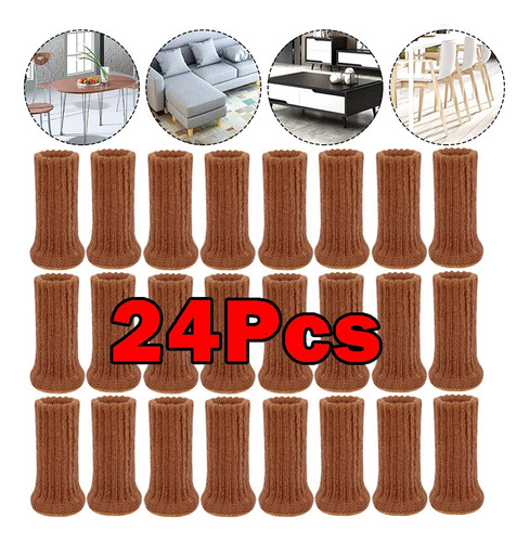 D 24 Unids/set Muebles Pierna Calcetines Silla Pies Cubre