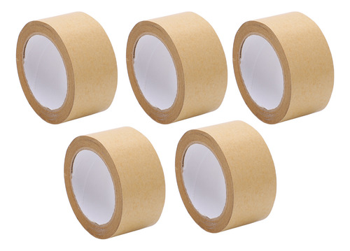 Cinta De Papel Kraft Autoadhesiva De Buena Tenacidad, 5 Unid