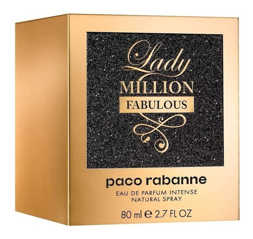 Paco Rabanne Lady Milion Fabulous Eau De Parfum Intense 80ml