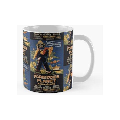 Taza Cartel De La Película Planeta Prohibido Calidad Premium