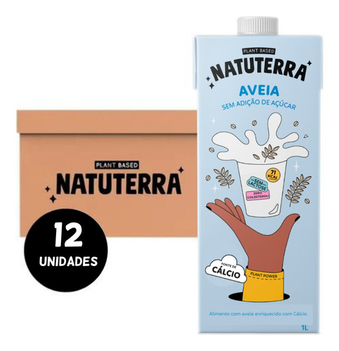 Kit 12 Bebida Vegetal De Aveia Natuterra