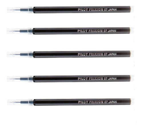 Refil Caneta Apagável Apaga Com Calor Pilot Frixion Ball C/5 Cor Da Tinta Preto Cor Do Exterior Preto