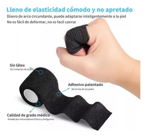 Banda Elástica Cohesiva Auherible De 5 X 4,5 Cm, 20 Unidades