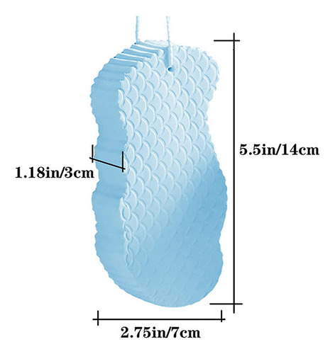 Wu Cc 4 Piezas Esponja Baño Exfoliante Mágica Que Elimina