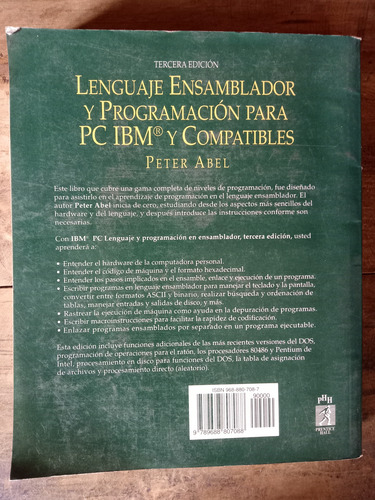 Peter Abel Lenguaje Ensamblador Y Programación Para Pc Ibm Y