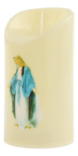 6 Remoto Velas De Pilar Led Al Aire Libre Ascensión Virgen
