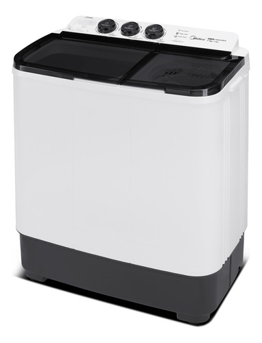 Lavadora Semiautomática Midea Doble Tina 11 Kg Twin Force Pulsator Blanca