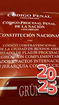 Comprar Codigo Penal, Procesal Penal Nacion Y Cn. Año 2025 - Ed Grun
