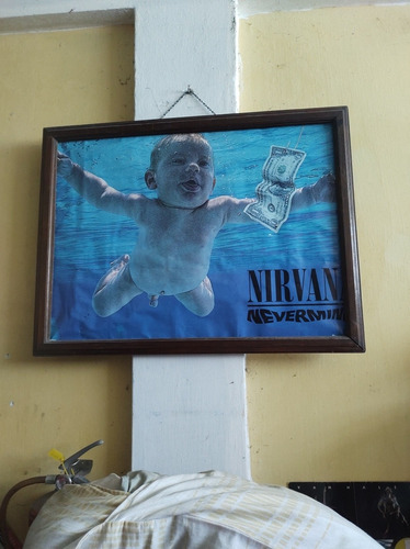 Cuadro Nirvana Nevermind Con Lámina Original De Epoca Leer