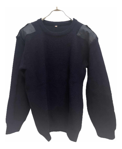 Sweater Hombre Talle L Con Charreteras Impecable Perfecto