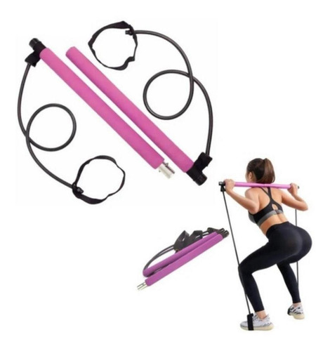 Kit Treino Pilates Solo Fisio Portatil Isometria Seca Abs