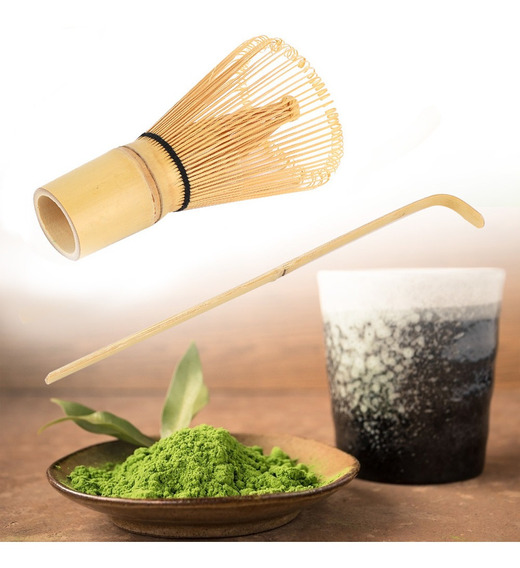 Rekkles Herramientas Matcha té Verde Bata Bata Set Cuchara de té Cuchara para té Estilo japonés 