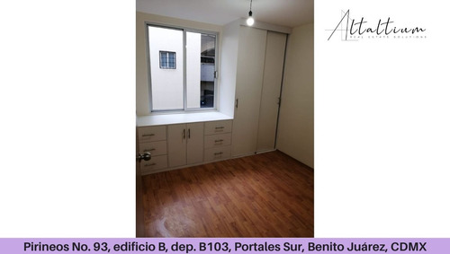 Venta Departamento Calle Pirineos No. 93, Edificio B, Depto.b103, Portales Sur, Benito Juarez, Cdmx Pma26-di