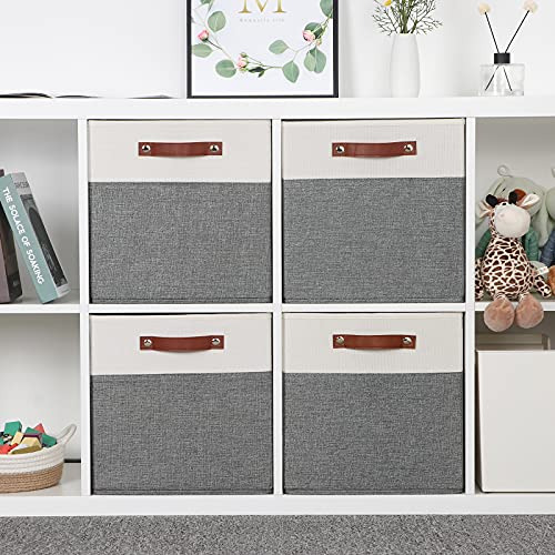 Temary 13x13 Cubos De Almacenamiento 4 Pack Cubo De Tela Con