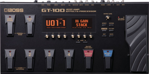 Boss Gt100 Pedalera Multiefectos Para Guitarra Eléctrica