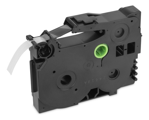 Cinta Etiquedora Qian, 6 Piezas, Compatible Con Brother P-touch, 9mm 0.375 Pulgadas, Negro/transparente, Largo 8m, Qze-121