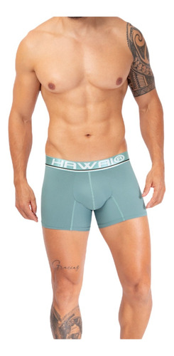 Boxer Hawai Hombre Corto Modelo 41977 Negro ( Colombiano)