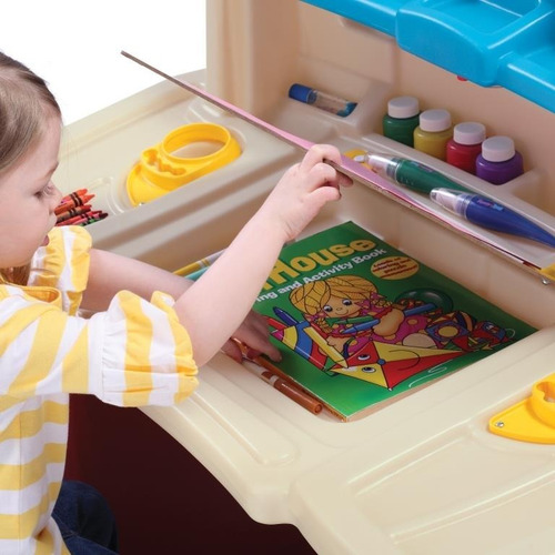 Escritorio, Mesa Para Niños Step2 - De Lujo Con Silla