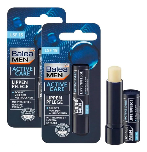 Balea Men Lip Care Active Care, 0.17 Oz (pack De 2) - Produc