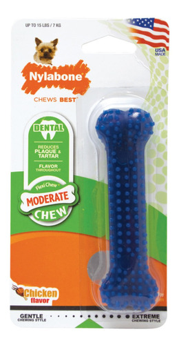 Juguete Nylabone Para Cuidado Dental Hueso Perro 7 Kg